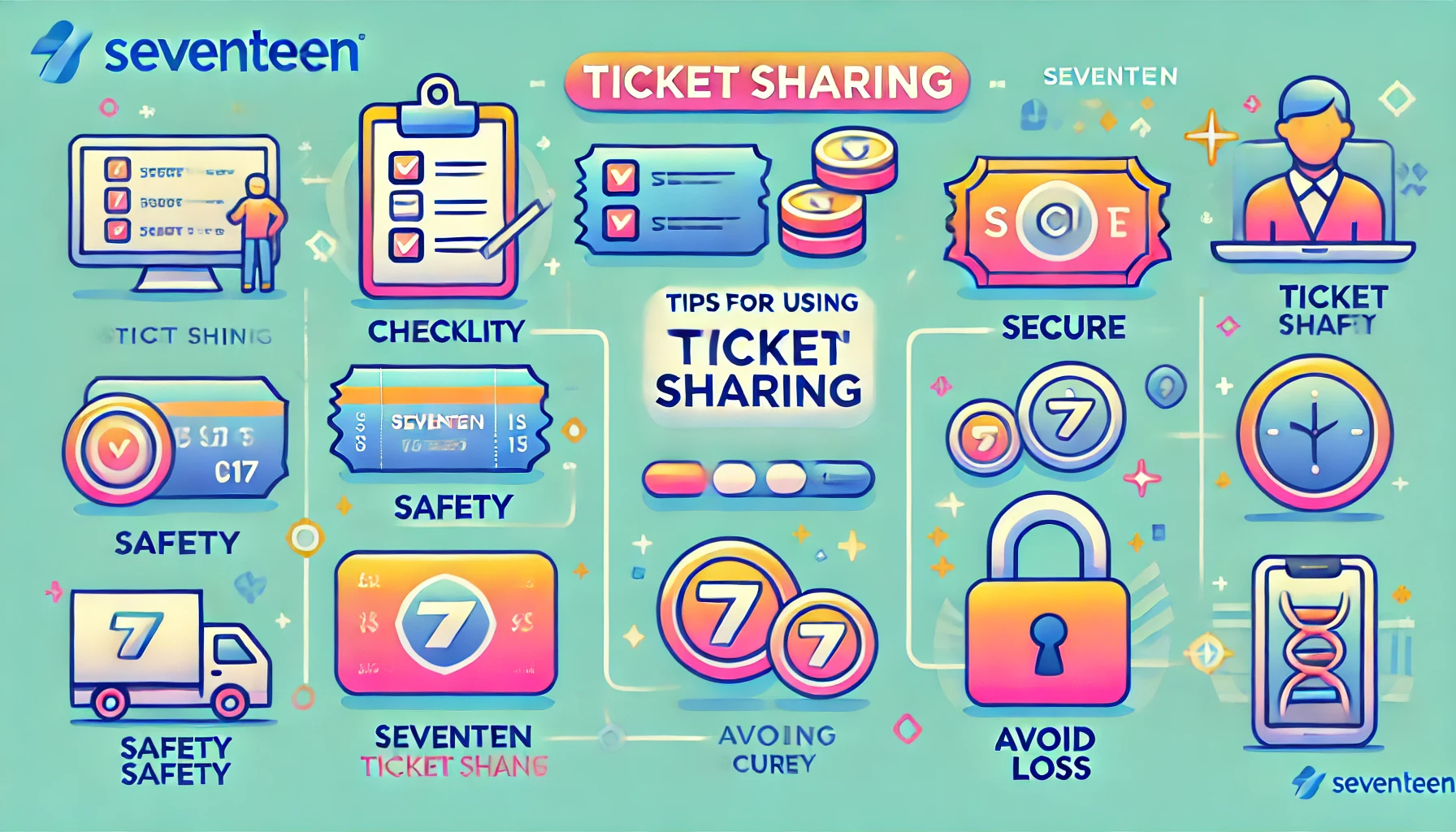 セブチチケットシェアリングの注意点と便利な使い方