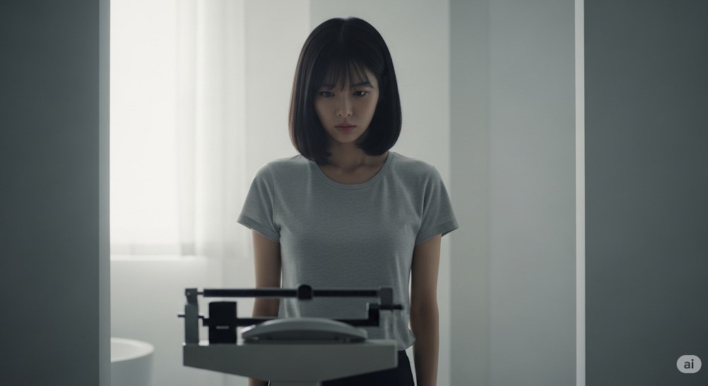 痩せすぎと心配されるスリムな体型