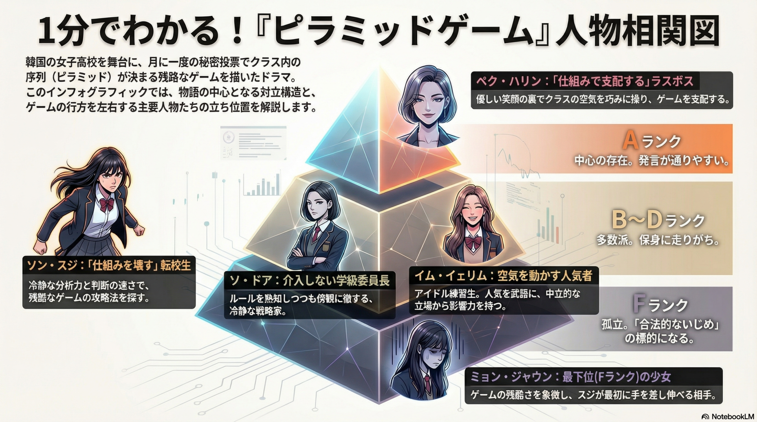 ピラミッドゲーム相関図